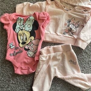 Disney Minnie Mouse Pink Baby Clothing Set